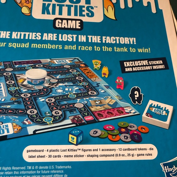 Lost Kitties Board Game Bonus 4 Exclusive Figures Ages 5+ 2-4 Players by Hasbro - Picture 8 of 11